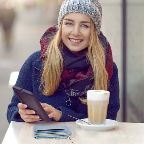 Image of Sodsay Card Case Slim Front Pocket Wallet for Women Credit Card Holder with Keychain | Slim, Front Pocket, Credit Card Holder, with Keychain