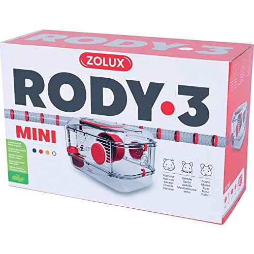 Zolux Käfig für Hamster, Mäuse, Rennmäuse, 3 Zoll Mini, 1 Unité (Lot de 1)