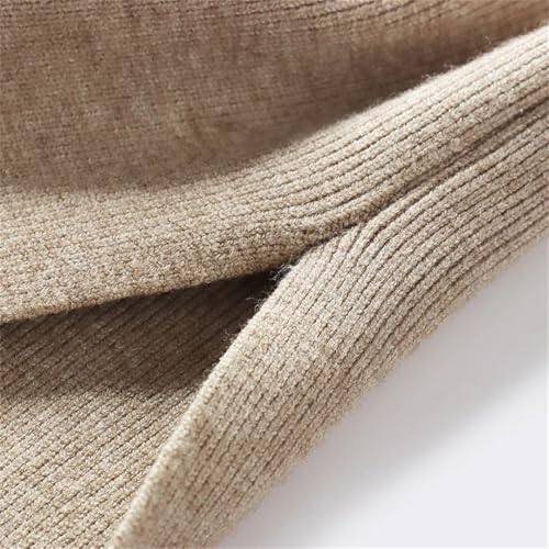 Women Sweater Skirt High Waist Pencil Midi Knitted Winter Long Warm Split Skirts3