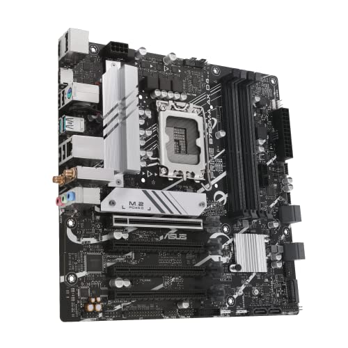 Image of ASUS PRIME B760M-A AX D4 Intel B760 (LGA 1700)(13th and 12th Gen)mATX motherboard,PCIe 4.0,2xM.2 slots,2.5Gb LAN,Wi-Fi 6,DisplayPort, Dual HDMI,rear USB 3.2 Gen 2,front USB 3.2 Gen 1 Type-C, Aura Sync