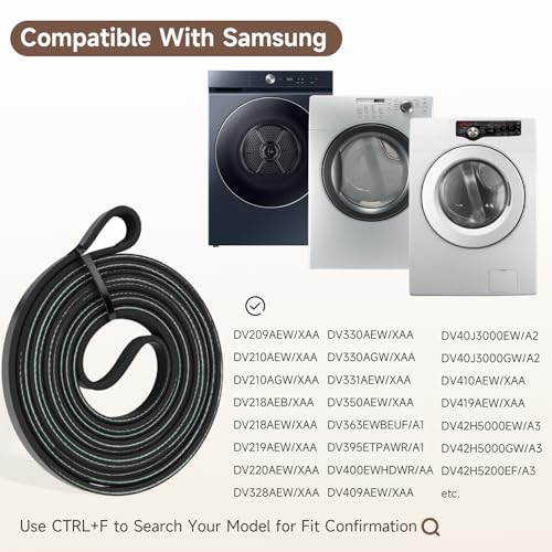 Correa de transmisión de tambor de alta resistencia para secadora Samsung 4