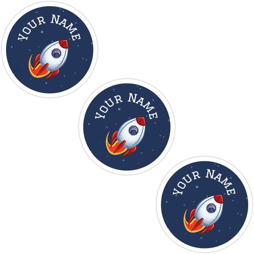 Peel & Stick Waterproof, Durable Personalized Round Labels - 36 Labels Allergy - No Nuts Design
