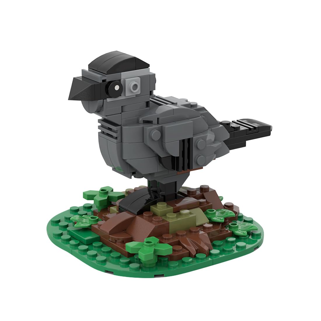 Engineerkiter Gray Cat Bird Animal Building Sets, Mechanical Animal Building Kit for Adults to Build, Construction Home and Office Desk Décor, Christmas Day Gifts for Adult - 182 Pieces