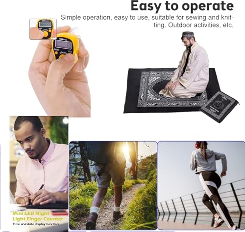 Image of 99999 5 Digit Multiuse Digital Electronic Portable Mini Hand Tally Clicker Counter Finger Ring Mantra Jaap Device Machine Cricket Umpire Counting Zikr Ziker Dhikr (5136)