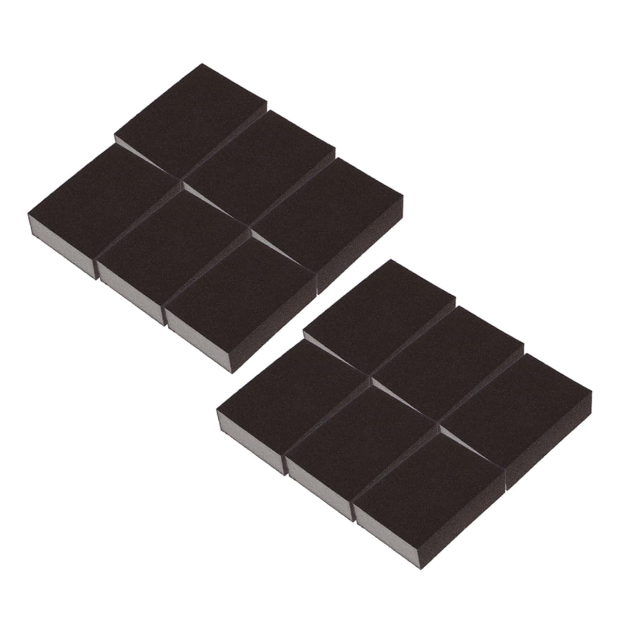 MUCKLILY 12pcs Polishing Sponges Elastic Grinding Blocks for Woodworking Projects Sanding Sponge Blocks for Smooth Polishing Various Shapes Compact Portable Design