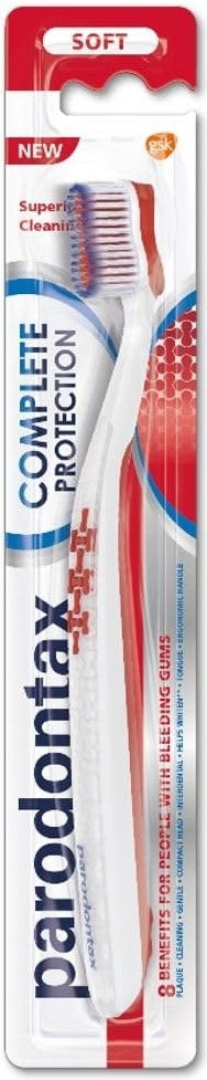 Brosses à dents Parodontax protection complète douces lot de 12 hygiène dentaire et gencives