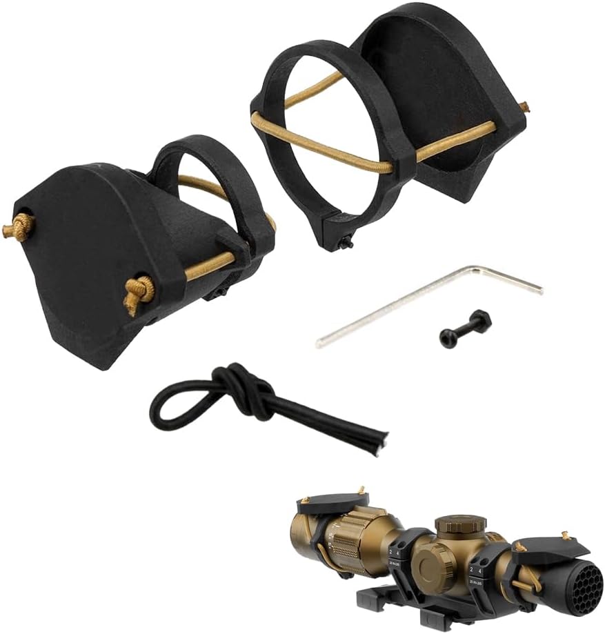 Tactical 30mm Tube Scope Lens Cover Riflescope Cap & Rear Cap Combo Fit for 30mm Tube Riflescope,Such As Sigsauer 1-6X24 Scope,by Nylon Polymer 3D Print