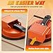 Floor Gap Fixer Tool Laminate Flooring Tools Wood Floor Repair Kit Vacuum Suction Cup Plank Grabber Power Shunting Installation for Flooring Seam Setter Fixing Grabber Leveler(Orange)