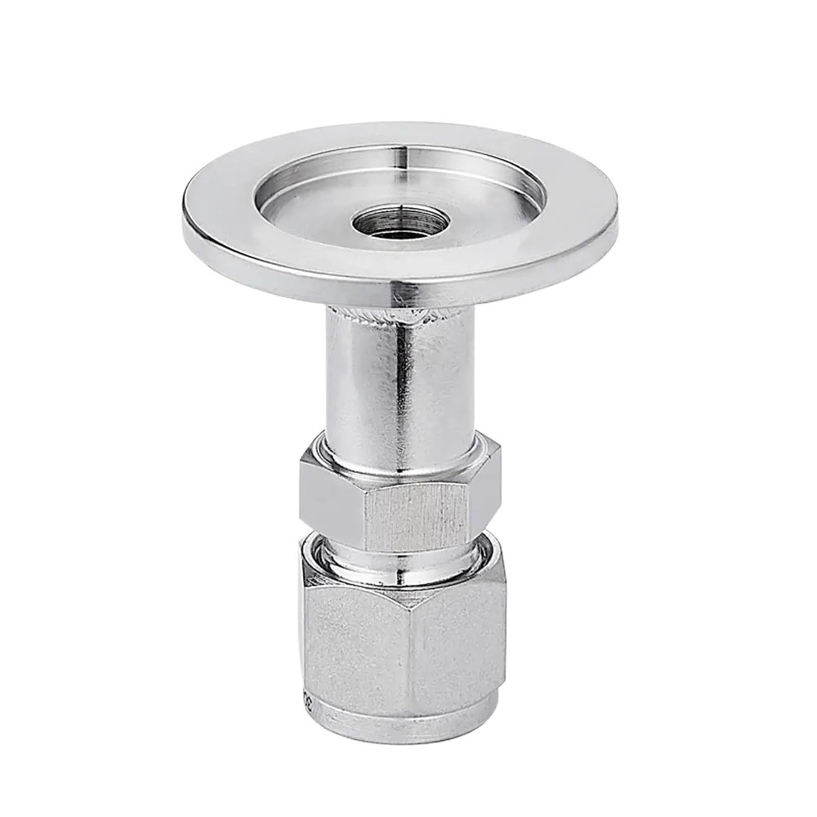 QWZTAEOZA 1/8in 1/4in 3/8in 1/2in 3/6/8/10/12mm Tube VCR Compression Union X KF16/25/40/50 Vacuum SUS304 Pipe Fitting(KF25-8mm)