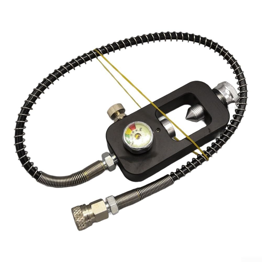 Scuba Diving Valve Adapter 40MPa 6000Psi DIN for Filling HPA Air Bottles and Air Rifles with Standard Female Quick Disconnects (no table no hose)