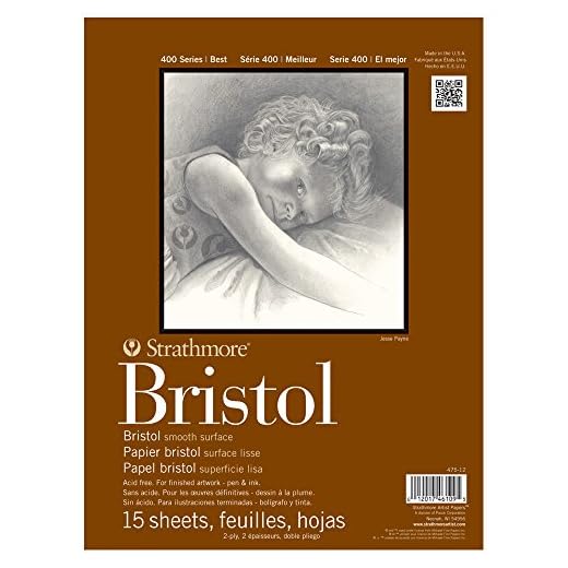 Strathmore 400 - Bristolpapier - Glatt - 2-Lagig - 28 cm x 35,5 cm
