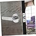 POPETPOP Interior Passage Door Handle Privacy Door Handle Replacement for Home Office Bedroom Closet Secure Lever Lock Mechanism with Installation Tools Brushed