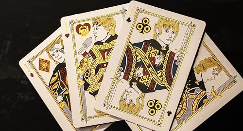 Set de 4 barajas de cartas Lord of the Rings con caja miniatura 4