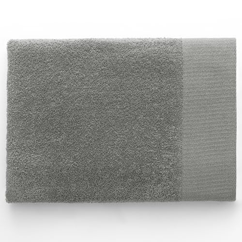 AmeliaHome 30x50 cm Guest Towel 100% Cotton Absorbent Steel Silver Grey Amari