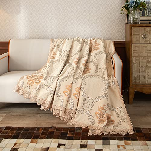 Roomlife Medieval Sofa Covers For 3 Cushion Couch Soft Comfy Couch Cover For Dogs Multifunction Sofa Slipcovers For Sectional Couch,Recliner Chair,Loveseat Pet Couch Protector, 71"X125" (Beige,Large) #TOP6
