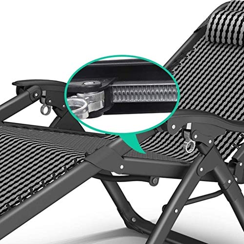 Chaise longue de jardin pliante Zero Gravity et chaises longues de terrasse