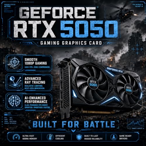 Image of Gaming PC Desktop Computer i7 11700F up to 4.9GHz, RTX 5050 8GB GDDR6