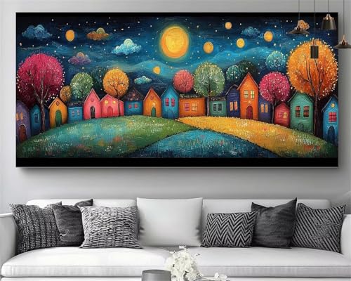Diamond Painting Ville XXL 70x210 Loisirs Créatifs Broderie Diamant 5D