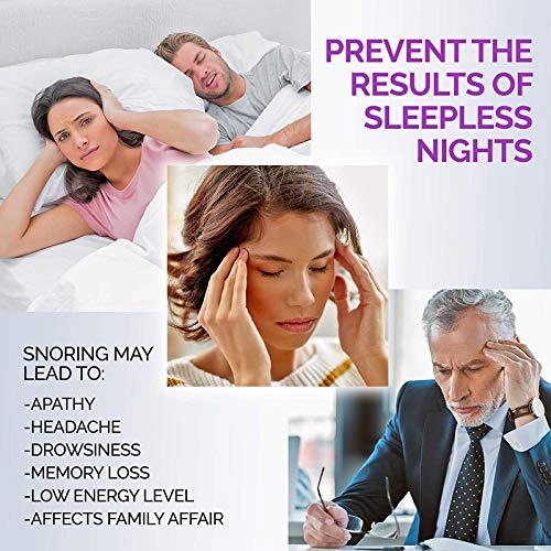 Anti-Snoring Chin Strap – Effective Stop Snoring Solution - Adjustable Breathable Stop Snoring Sleep Aid For Men And Women – Snore Reducing Device - One Size (Black-Grey) #TOP2