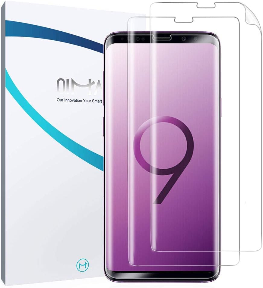QiMai 2X Full Coverage Screen Protector for Galaxy S9 HD Case-Friendly Ultra-Thin Screen Film