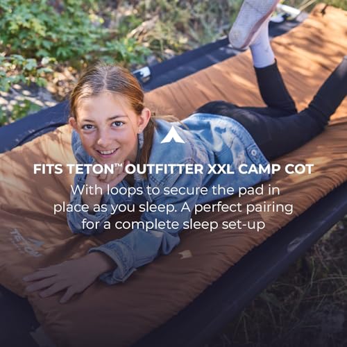Teton Outfitter XXL Sleeping Pad for Cot, Extra Thick Comfortable Camping Mattress for Adults, Portable Roll-Up Camp Pad, Durable Foam Cushioning by TETON Sports - Image 3