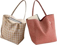 Two,plaid-inner Red&white