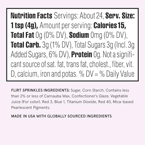 Image of Fancy Sprinkles Flirt Sprinkles | Pink & Red Jimmies with Candy Lips & Heart Shaped Candy | Valentine's, Galentine's & Anniversary | Cake & Cookie Decorating | 1 Pack (0.5c)