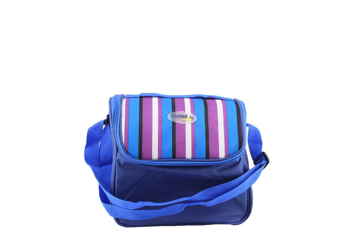 Insulated Double Deck Cooler Lunch Bag, Blue, BD-CLR-1015