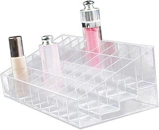 Caja organizadora de maquillaje con tapa para...