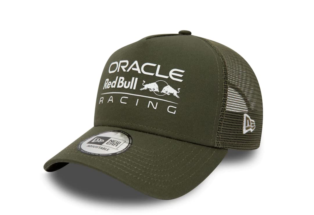 New Era A-Frame Snapback Trucker Cap - Red Bull Racing Olive