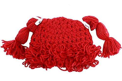 Dorfman Pacific Kindercaps Red Knitted Pig Tail...