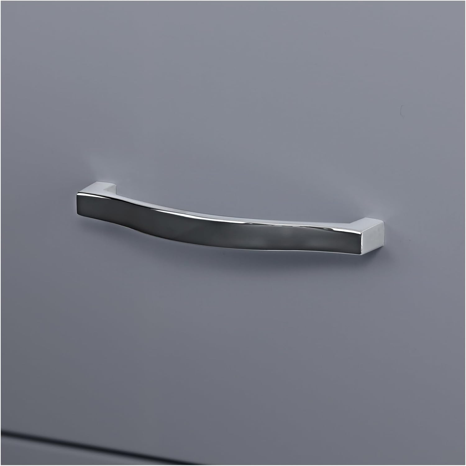 Lorell LYS Chrome Pull F/F Mobile File Cabinet, Silver