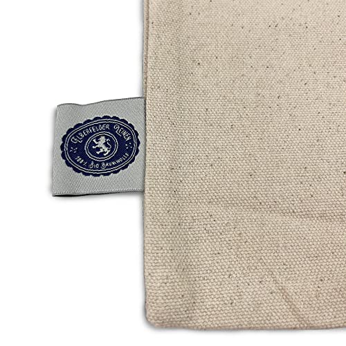 1 Wäschesack aus Baumwolle mit Kordelzug – Größe L 50 × 68 cm – Öko-Tex® Standard 100 – Elberfelder Leinen