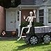 UMEELR 5.9FT Poseable Life Size Skeleton, Plastic Full Size Human Skeleton with Movable Joints for Halloween Garden Party Decoration