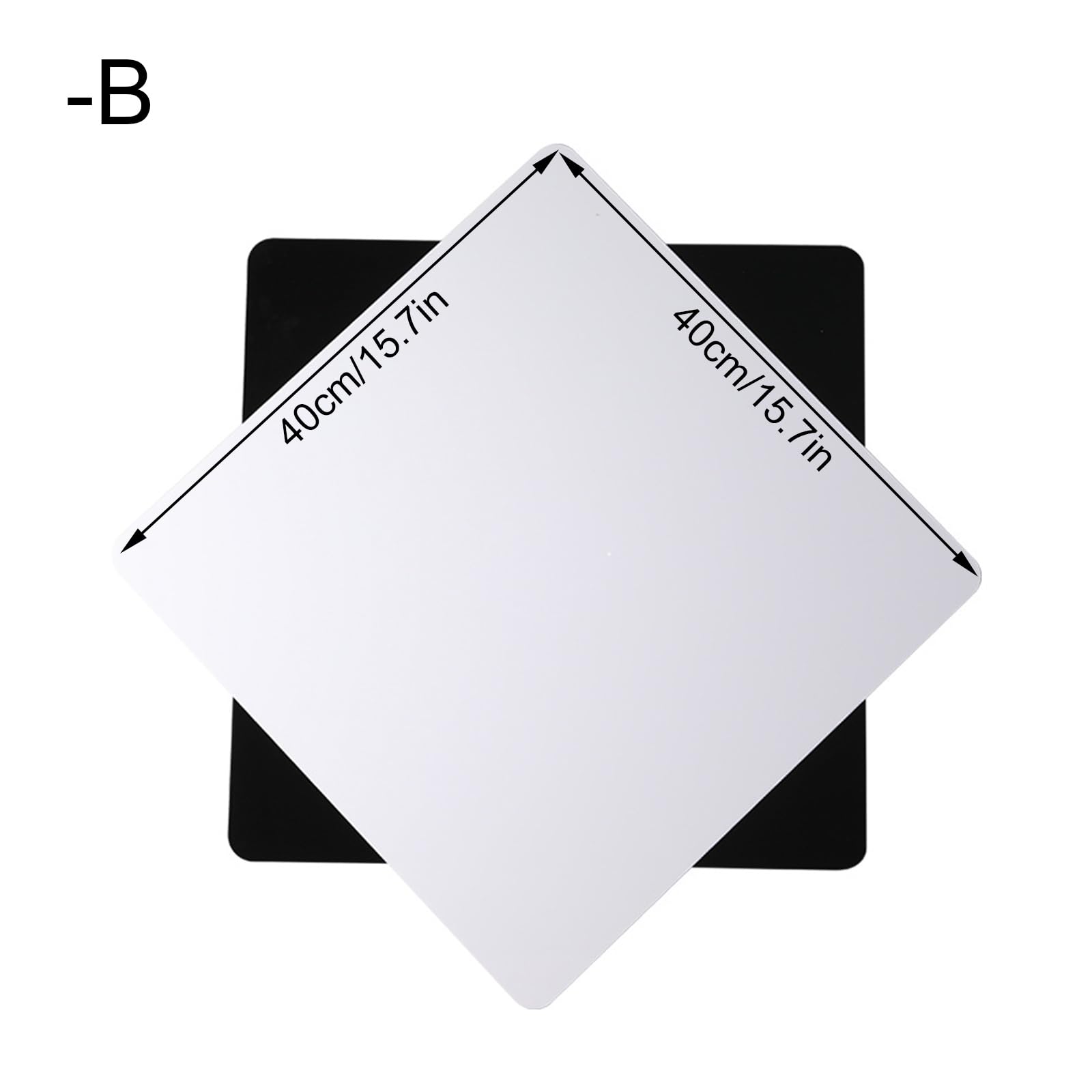 Mesa de presentación reflectante de 30/40 cm para fotografía de productos profesionales en blanco y negro para accesorios fotográficos, equipos de estudio