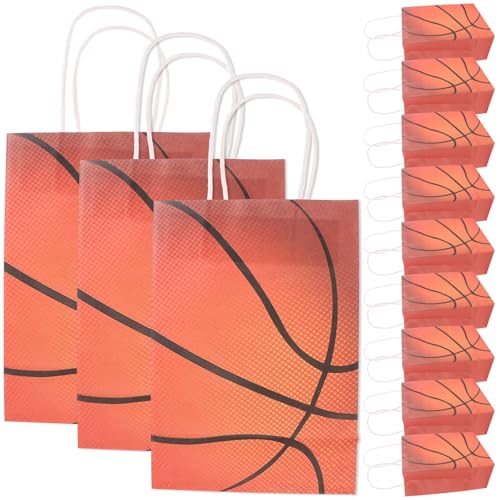 Bolsas de papel con asas para caramelos en cumpleaños deportivos y fiestas infantiles