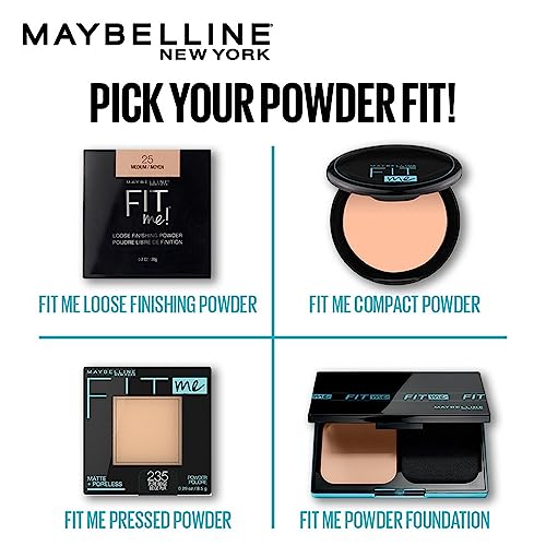 image for Maybelline Fit Me Matte + Poreless Pressed Face Powder Makeup & Settin