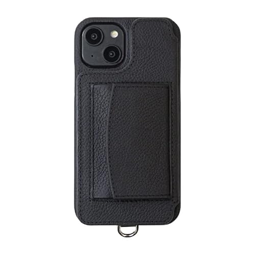 DEMIU �f�~���E POCHE iPhone14�Ή� iPhone16e�Ή����p�\ �u���b�N �X�}�z�P�[�X �X�}�z�V�����_�[ �J�[�h���[ ���z�V�����_�[ �w�ʎ蒠�^ �{�v