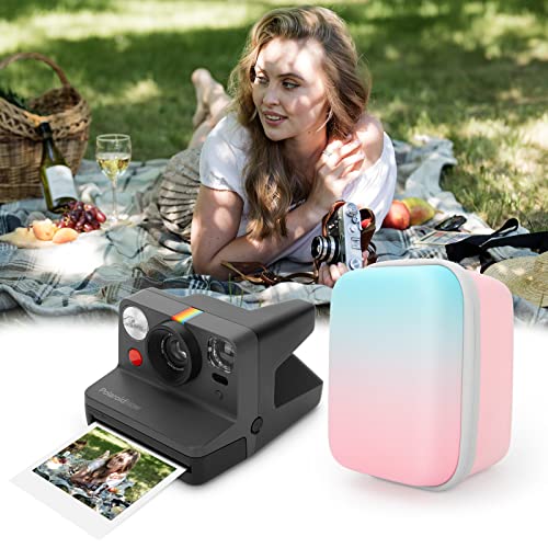 Yinke Case For Polaroid Originals Now+/ Now I-Type/Onestep 2 Vf/Onestep+ Instant Camera, Hard Protective Cover Travel Carrying Storage Bag (Gradient) #TOP3