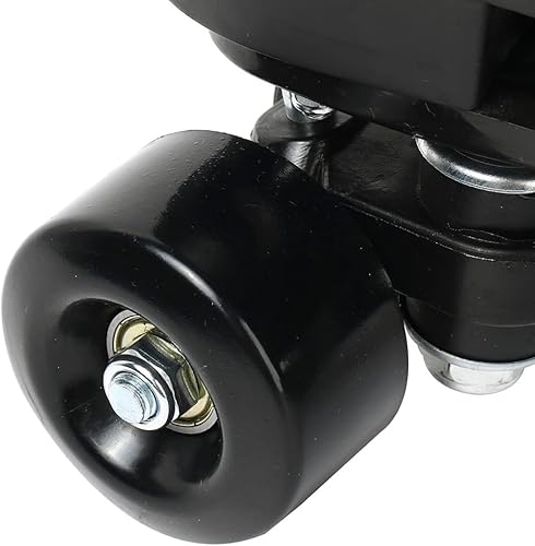 Miniatura 4 de Tmore Patines clásicos para mujeres y hombres, patines clásicos de doble fila para interiores y exteriores, de piel sintética de alta calidad,