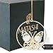 Matashi Gold Butterfly Ornament Clear Crystals
