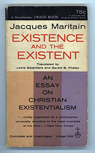 Existence and the existent (A Doubleday image b... B0007DXDDQ Book Cover