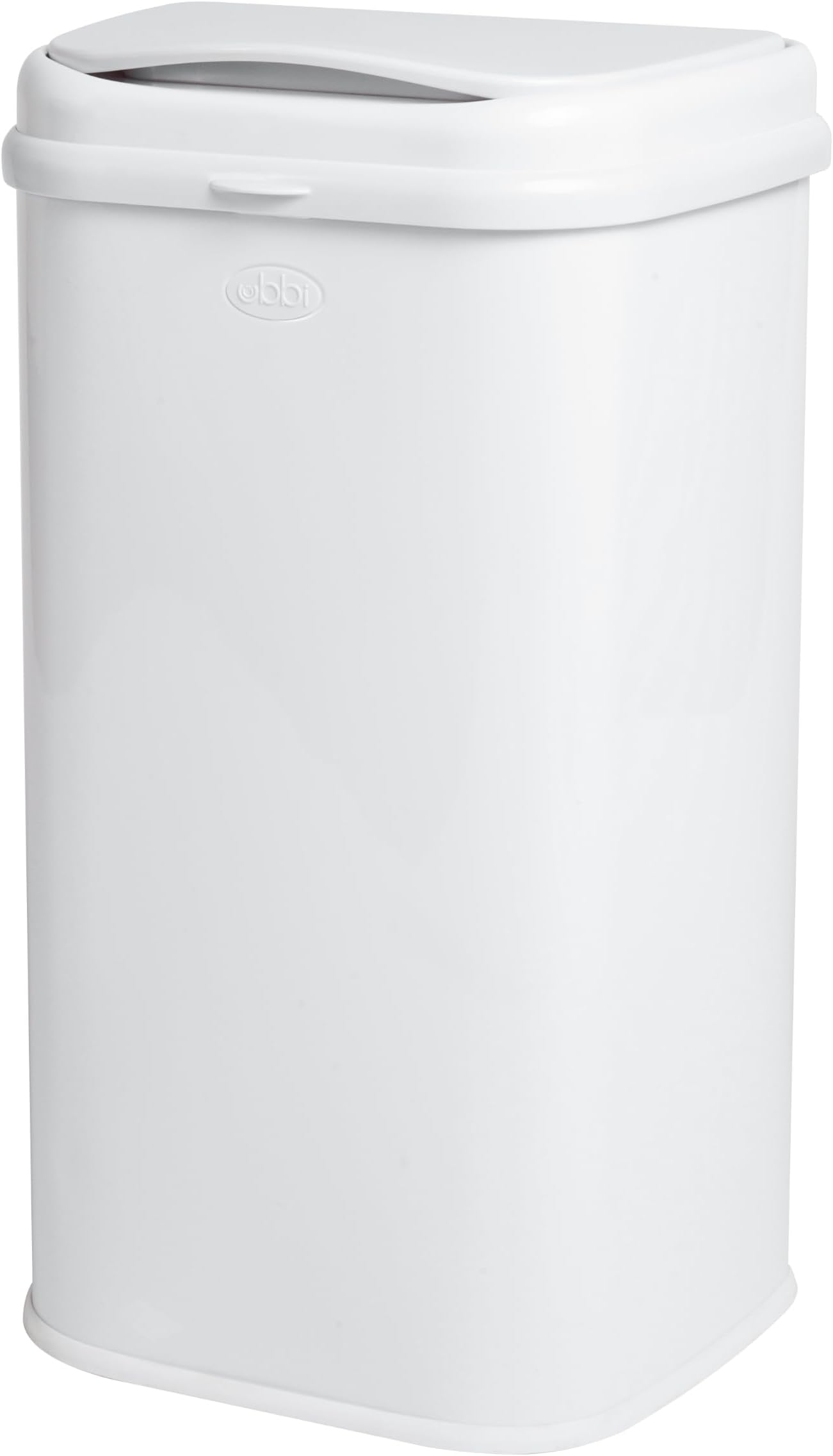 Adult Diaper Pail, 13-Gallon Stainless Steel Incontinence Disposal Bin, Odor Locking Trash Can for Adult Diapers, Elderly Care & Caregivers, No Special Bags Required, White