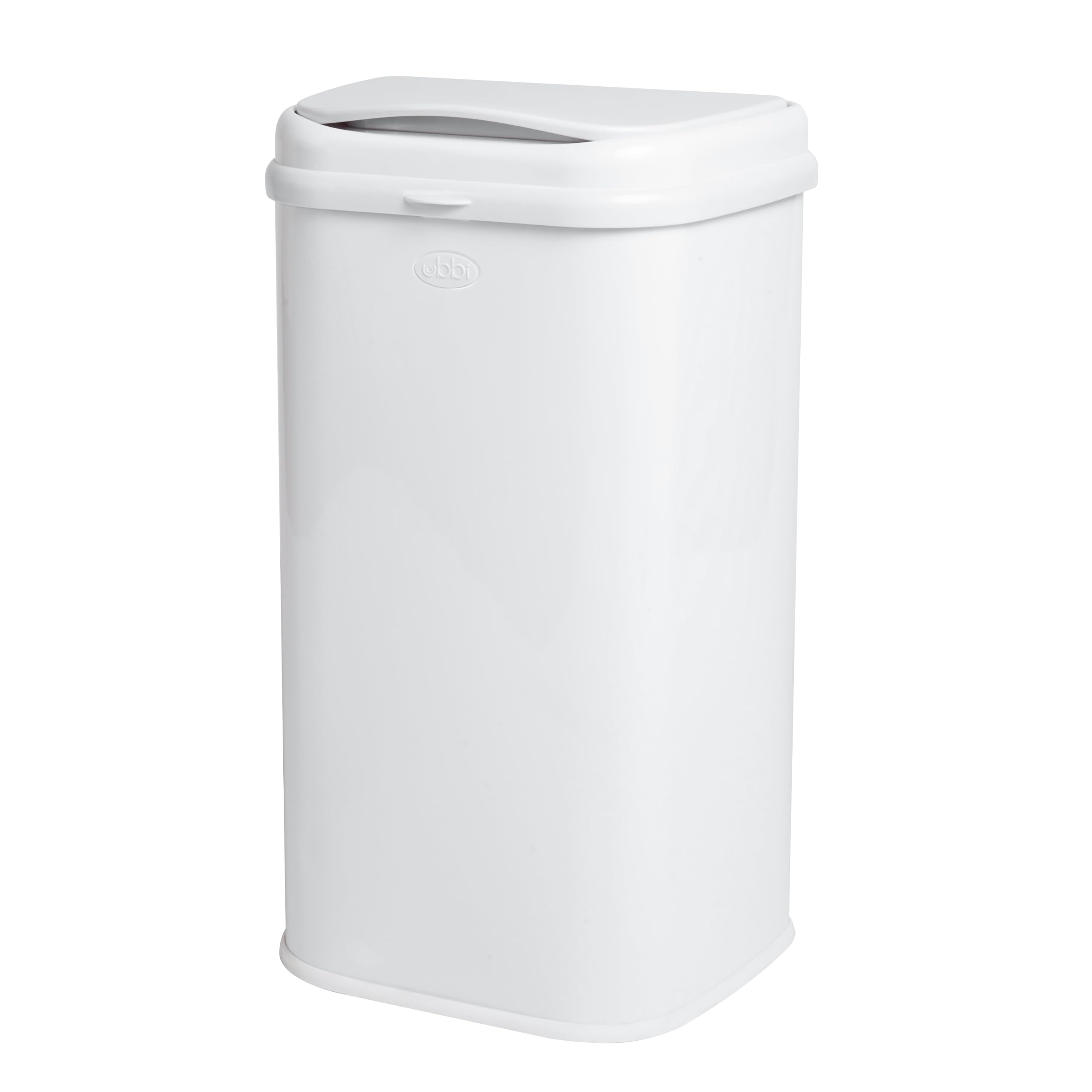 Photo 1 of Ubbi Stainless Steel Venti Diaper Pail, No Special Bag, Odor-Locking, White