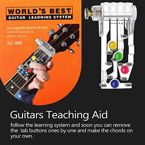 Honeytecs Sistema de aprendizagem de guitarra Instrumento de aprendizagem de guitarras ABS Acessório