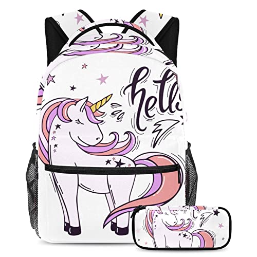 Sac à dos voyage léger Licorne Nuage Diamant Rose pour ordinateur portable femmes hommes
