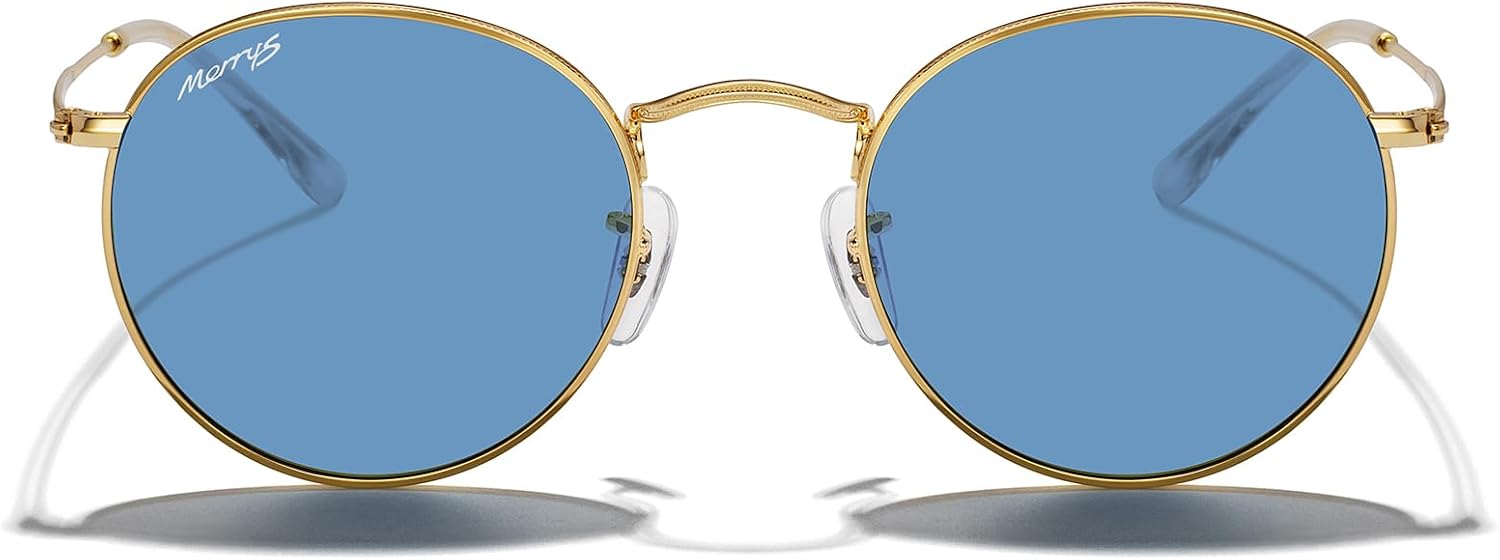MERRY'S Trendy Round Metal Polarized Sunglasses for Women and Men Retro Classic Vintage Shades S6447 - Image 2