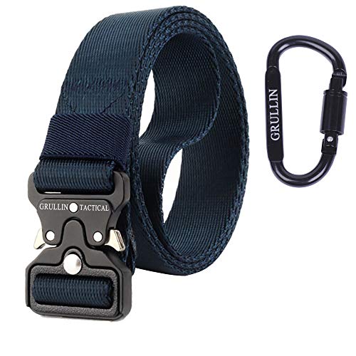 Preisvergleich Produktbild GRULLIN Taktische Pflicht Rigger Gürtel, MOLLE militärischen Schnellverschluss Schnalle Taillenband, Nylon Web EDC Waistbelt, Blau33, Einheitsgröße