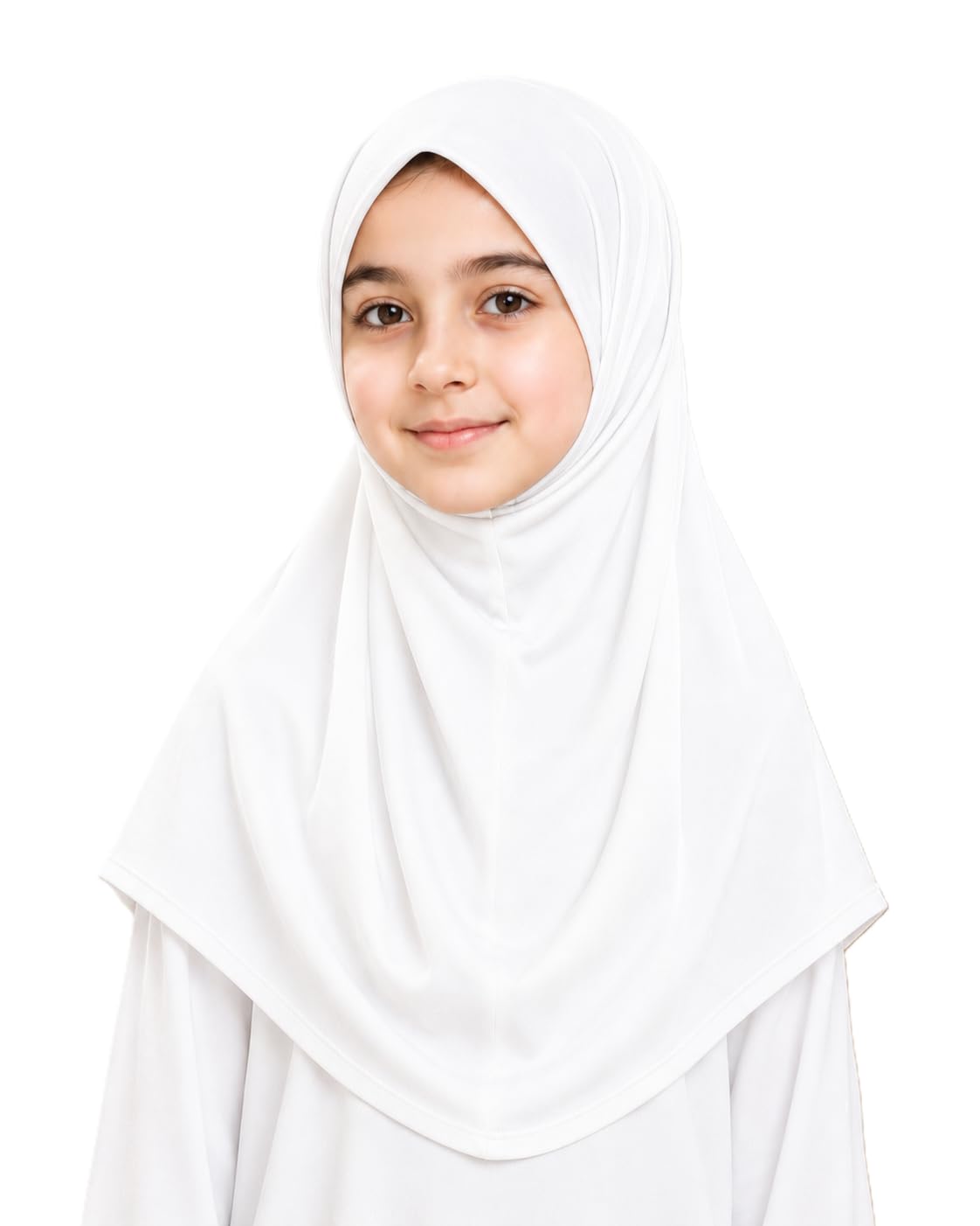 Modest and Stylish Instant Long Hijab for Girls Soft Stretchable Fabric Ready-to-Wear Muslim Headscarf Breathable Easy Draping Hijab for Daily School Prayer Wear-image-24