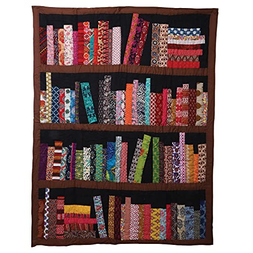 ART & ARTIFACT Library Books Quilted Throw Blanket - 100% Cotton 50